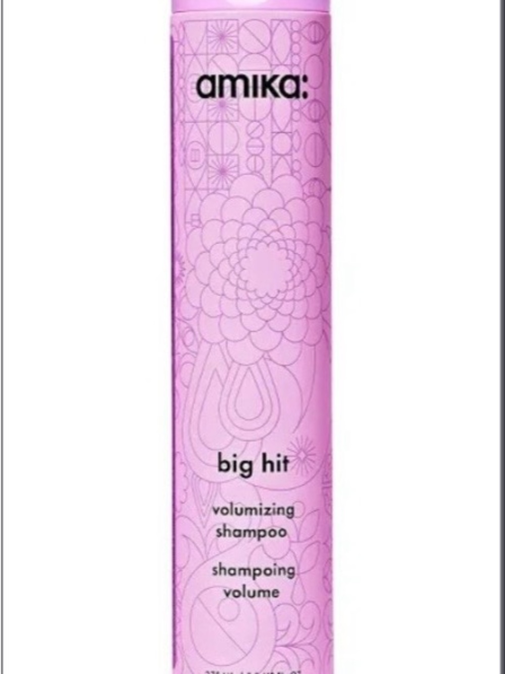 amika Big Hit Volumizing Shampoo - Light Pink Bottle